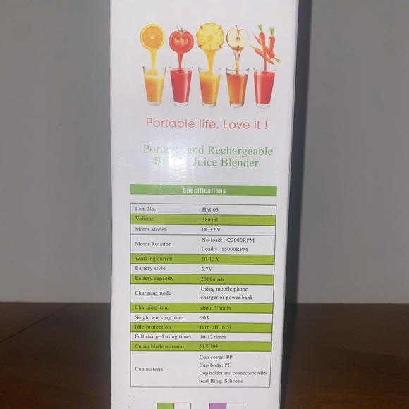 Portable USB included Juice Blender. - Picture 2 of 7